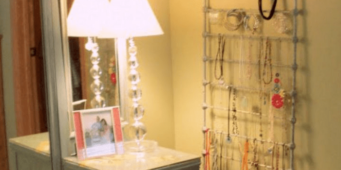 Build a jewelry display rack