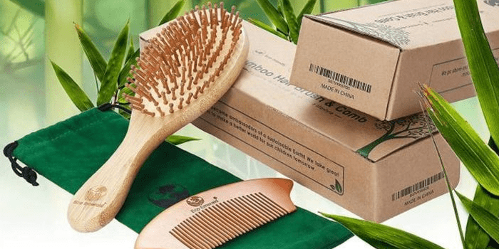 Biodegradable Bamboo Brush & Comb