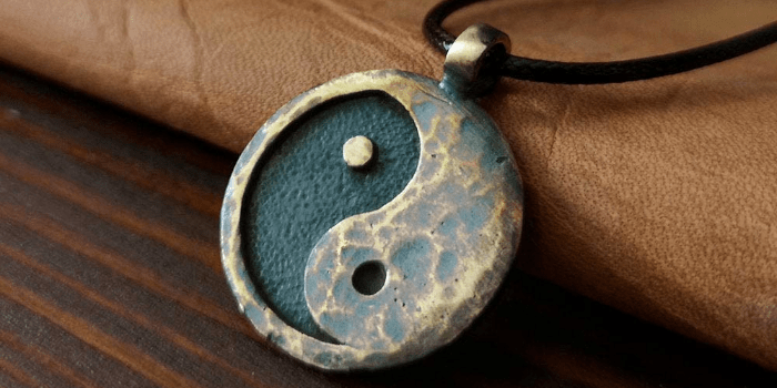 Yin Yang Ancient Looking Necklace For Men